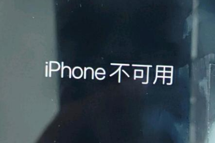 下冶镇苹果服务网点分享锁屏界面显示“iPhone 不可用”如何解决 