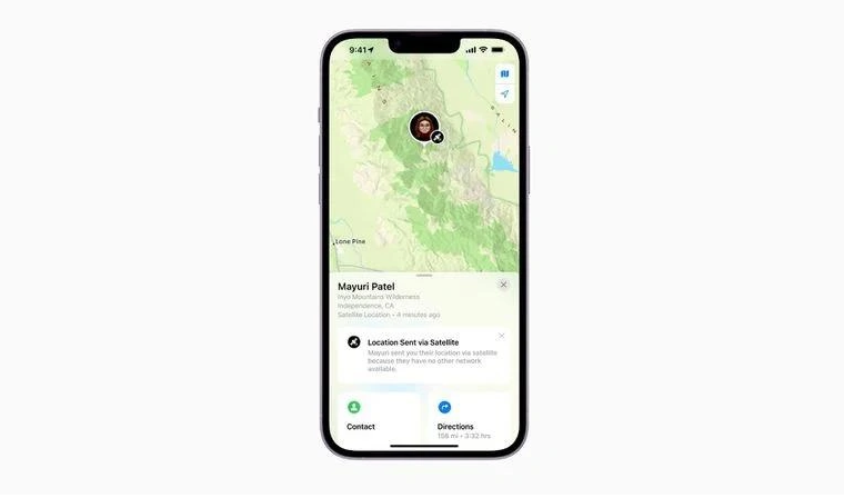 下冶镇苹果14维修分享iPhone14系列中 FindMy功能通过卫星分享位置方法教程 