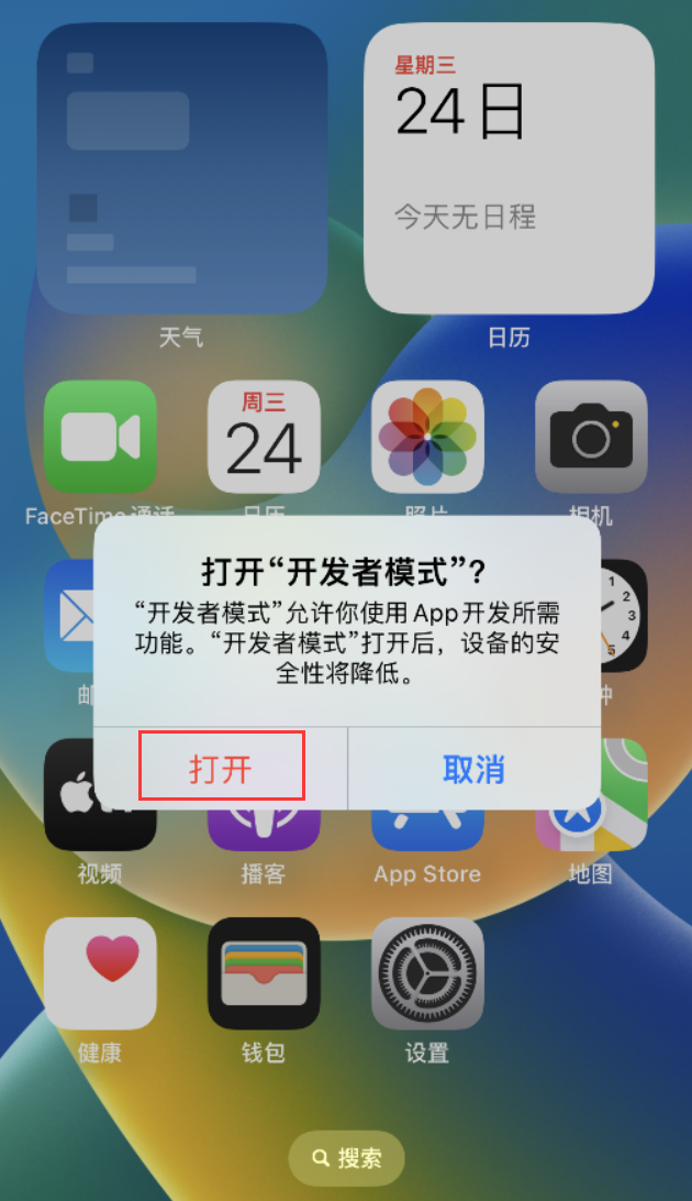 下冶镇苹果手机维修分享如何打开开发者模式 