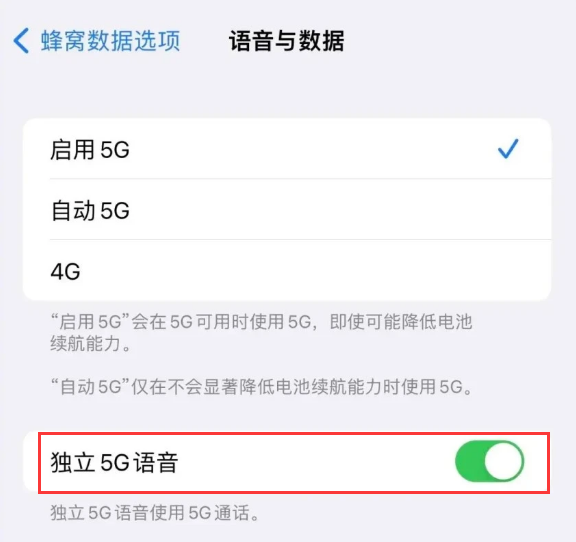 下冶镇苹果14维修分享iPhone 14 Pro如何开启VoNR 