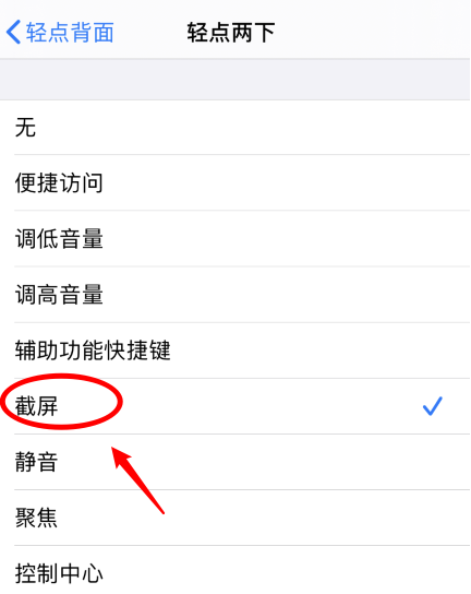下冶镇苹果手机维修分享iPhone12如何启用双击截屏 